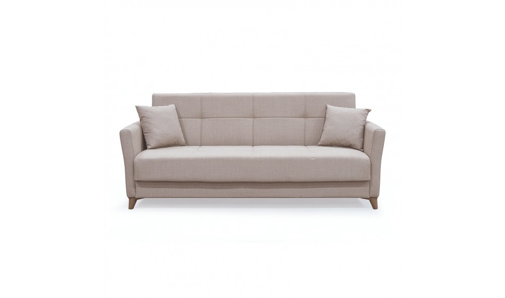 Canapea extensibila, Diez, cu lada de depozitare, 210 x 80 x 80 cm, Bej Canapea extensibila, Diez, cu lada de depozitare, 210 x 80 x 80 cm, Bej