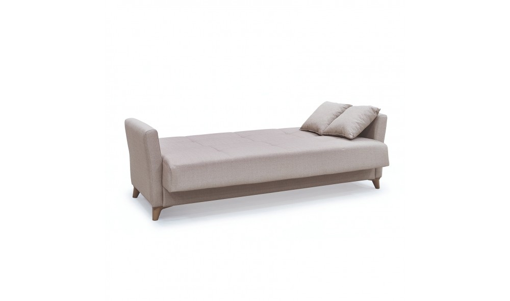 Canapea extensibila, Diez, cu lada de depozitare, 210 x 80 x 80 cm, Bej Canapea extensibila, Diez, cu lada de depozitare, 210 x 80 x 80 cm, Bej