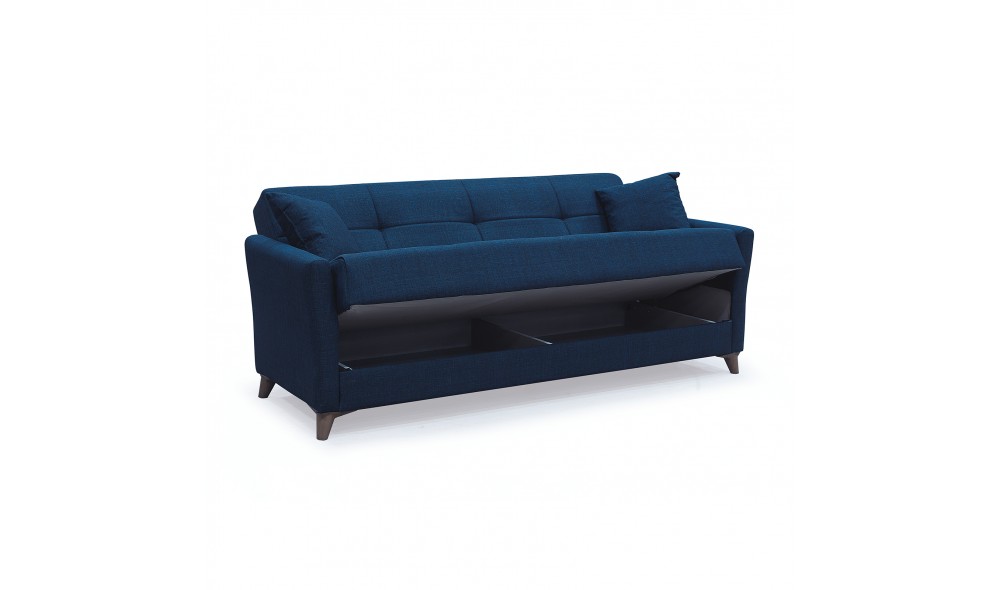 Canapea extensibila, Diez, cu lada de depozitare, 210 x 80 x 80 cm, Maro Canapea extensibila, Diez, cu lada de depozitare, 210 x 80 x 80 cm, Maro