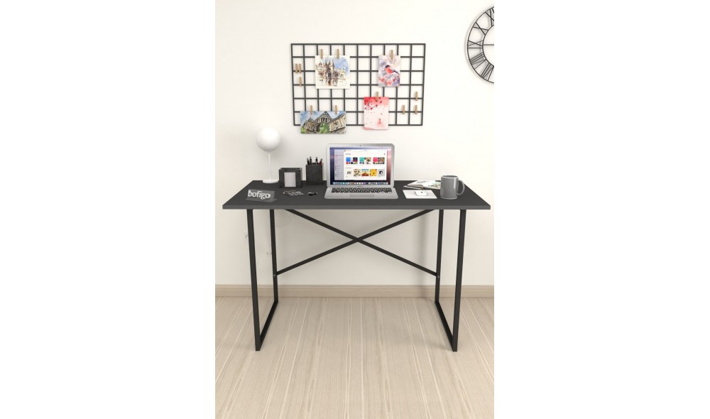 Birou cadru metal Trendy, 120 x 75 x 60 cm, Antracit Birou cadru metal Trendy, 120 x 75 x 60 cm, Antracit