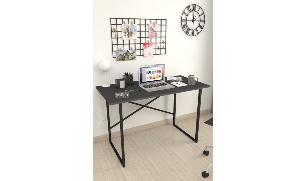 Birou cadru metal Trendy, 120 x 75 x 60 cm, Antracit Birou cadru metal Trendy, 120 x 75 x 60 cm, Antracit
