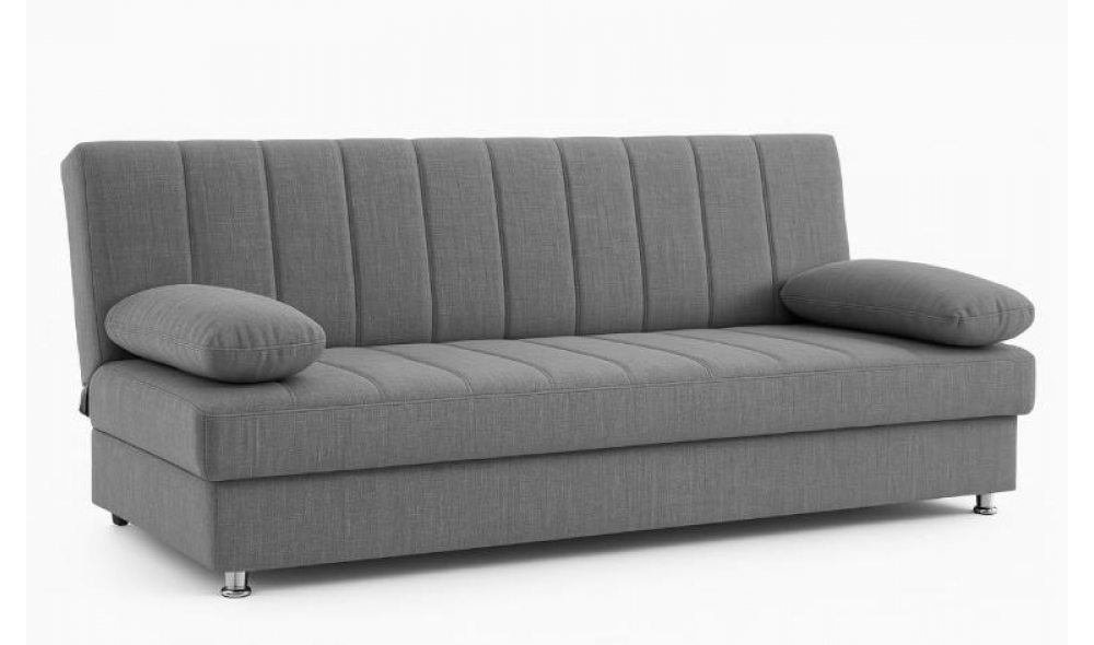 Canapea extensibila cu lada depozitare, Economix, 190x82x80, Gri Canapea extensibila cu lada depozitare, Economix, 190x82x80, Gri