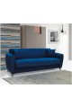 Canapea extensibila, Paris, cu lada de depozitare, 215 x 80 x 80 cm, Albastru