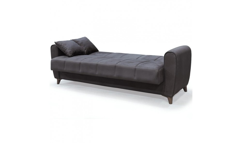 Canapea extensibila, Paris, cu lada de depozitare, 215 x 80 x 80 cm, Maro Canapea extensibila, Paris, cu lada de depozitare, 215 x 80 x 80 cm, Maro
