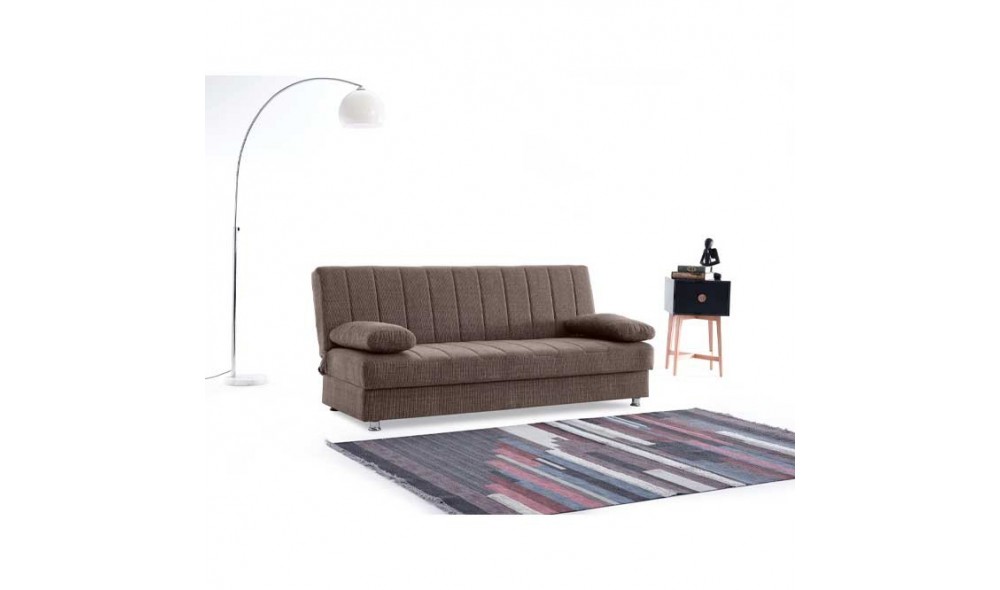 Canapea extensibila cu lada depozitare, Economix, 190x82x80, Maro Canapea extensibila cu lada depozitare, Economix, 190x82x80, Maro