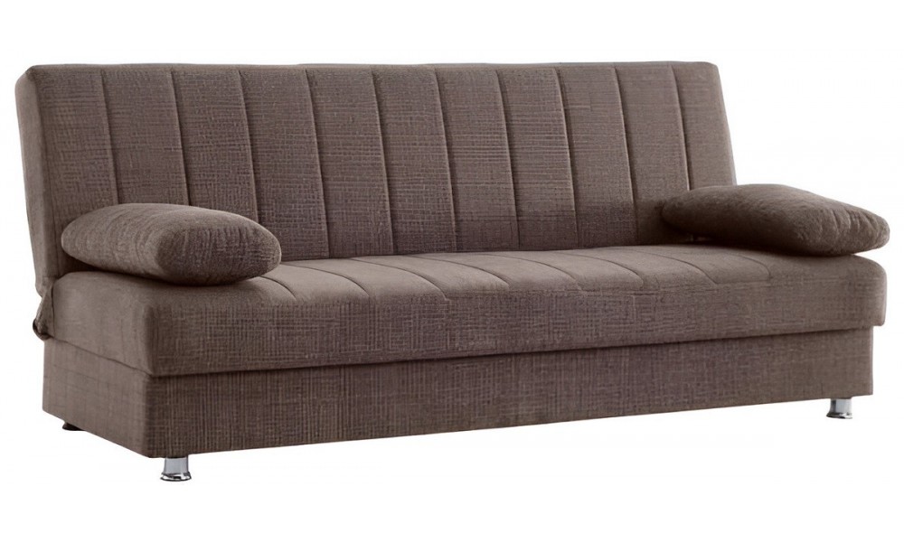 Canapea extensibila cu lada depozitare, Economix, 190x82x80, Maro Canapea extensibila cu lada depozitare, Economix, 190x82x80, Maro