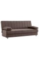 Canapea extensibila cu lada depozitare, Economix, 190x82x80, Maro