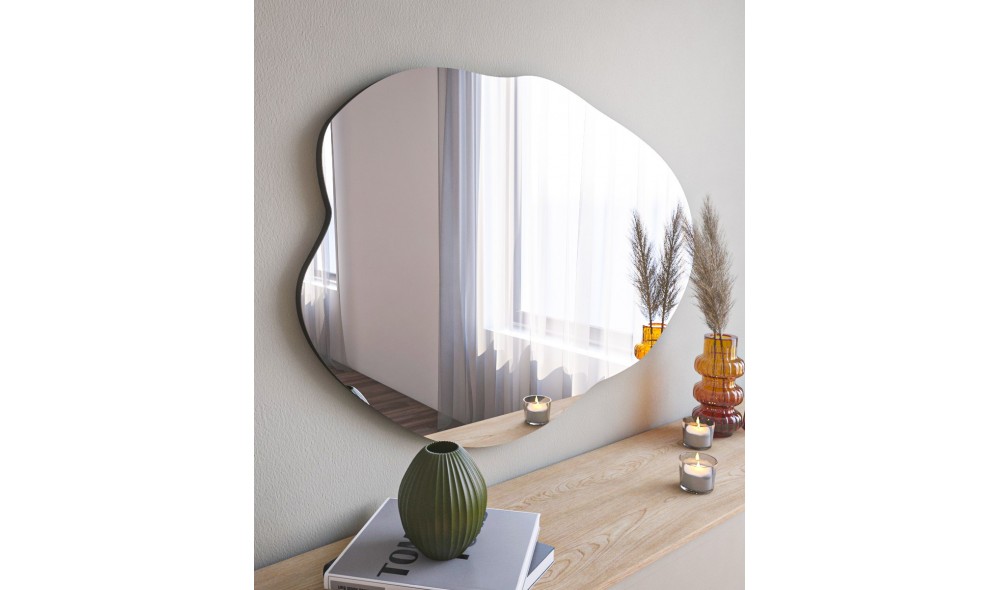 Oglinda, Ohho, Negru, 60 x 85 x 2 cm