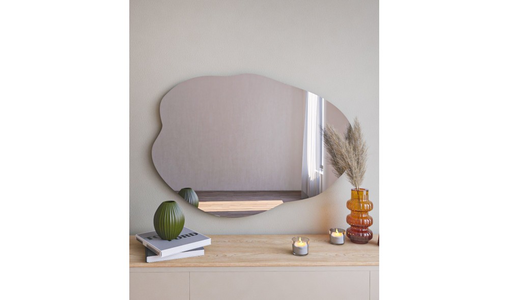 Oglinda, Ohho, Negru, 60 x 85 x 2 cm