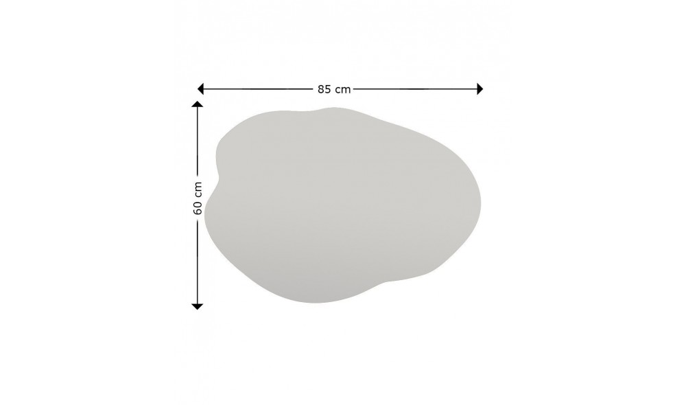 Oglinda, Ohho, Negru, 60 x 85 x 2 cm