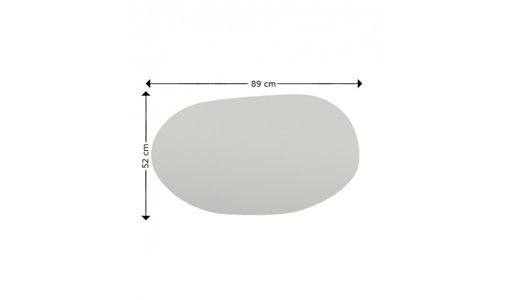 Oglinda, Vanomi, Negru, 52 x 89 x 2 cm