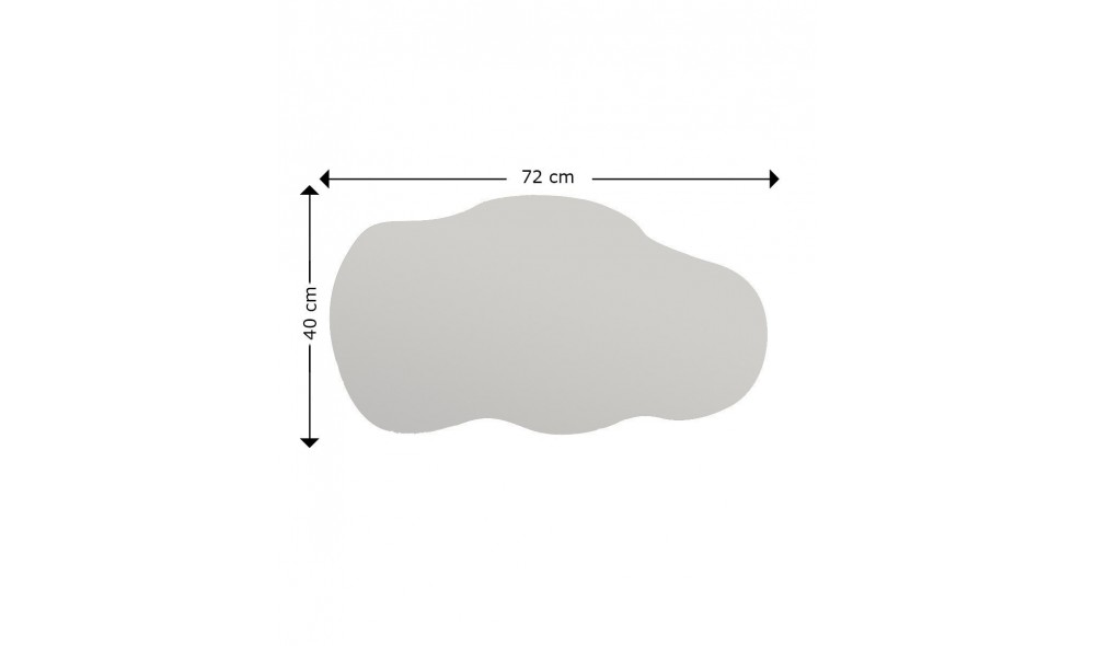 Oglinda, Baby, Negru, 40 x 72 x 2 cm