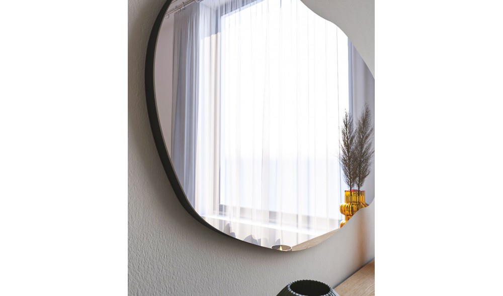 Oglinda, Lossa, Negru, 52 x 89 x 2 cm