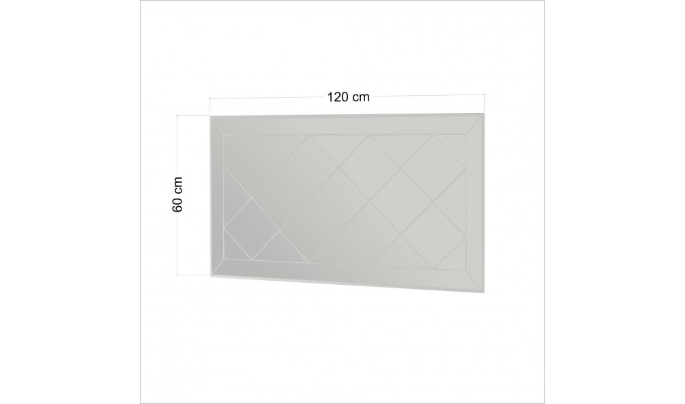 Oglinda, Pauli, Alb, 60 x 120 x 2 cm