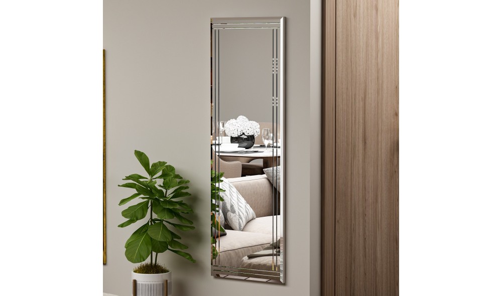 Oglinda, Buhem, Alb, 40 x 120 x 2 cm