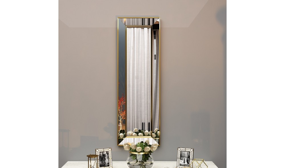 Oglinda, Carlos, Aur, 30 x 90 x 3 cm