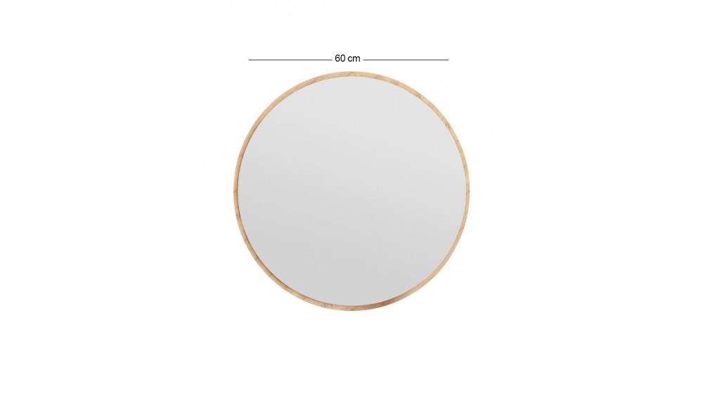 Oglinda, Ozze, Natural, 60 x 60 x 2 cm