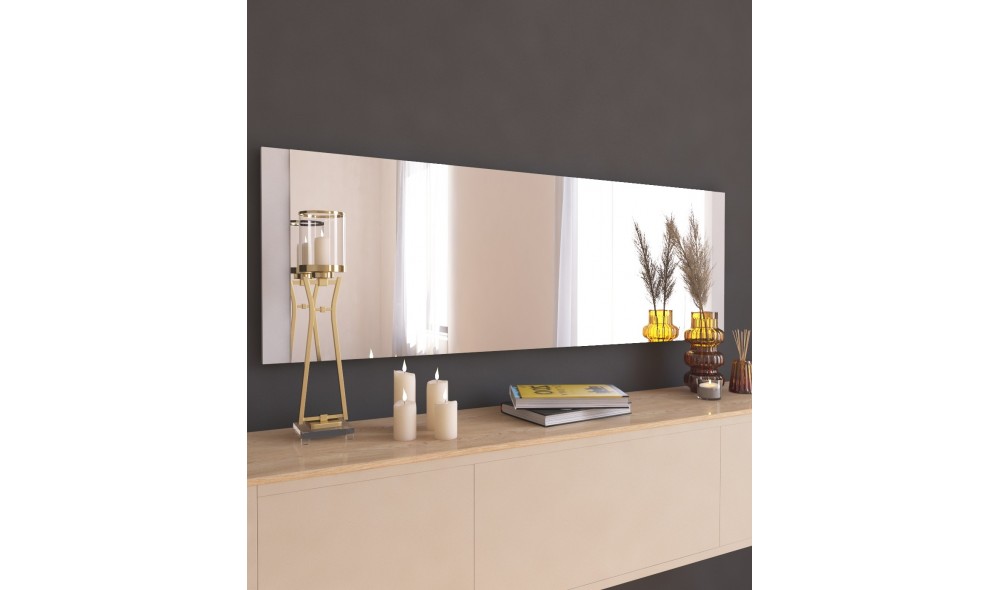 Oglinda, Azus, Alb, 40 x 120 x 2 cm