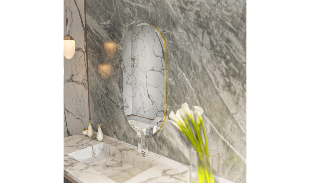 Oglinda, Riors, TransparentAur, 45 x 85 x 2 cm