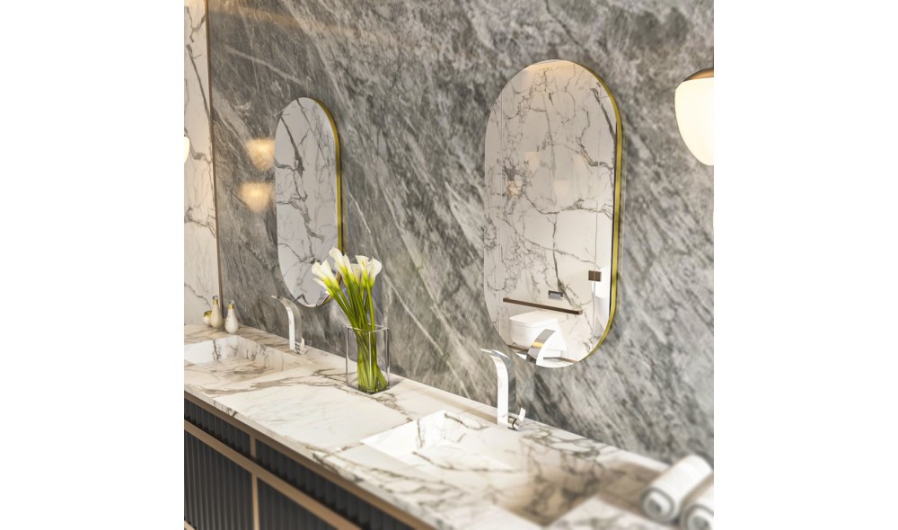 Oglinda, Riors, TransparentAur, 45 x 85 x 2 cm