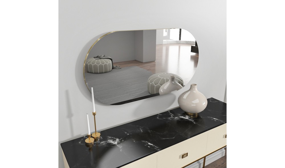 Oglinda, Riors, TransparentAur, 45 x 85 x 2 cm