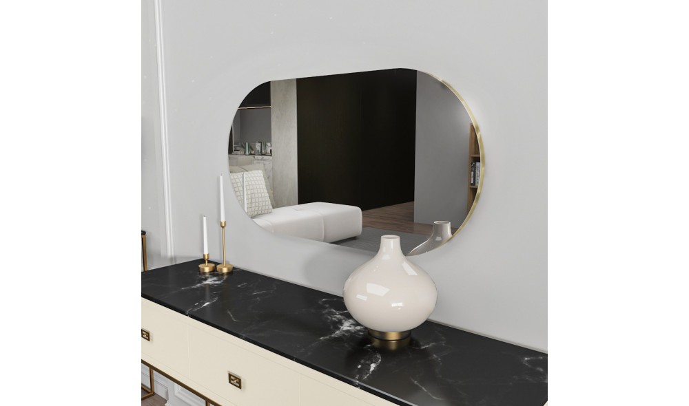 Oglinda, Riors, TransparentAur, 45 x 85 x 2 cm