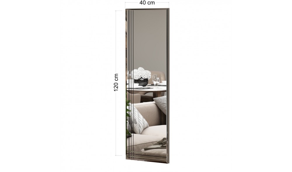 Oglinda, Trio, Transparent, 40 x 120 x 2 cm