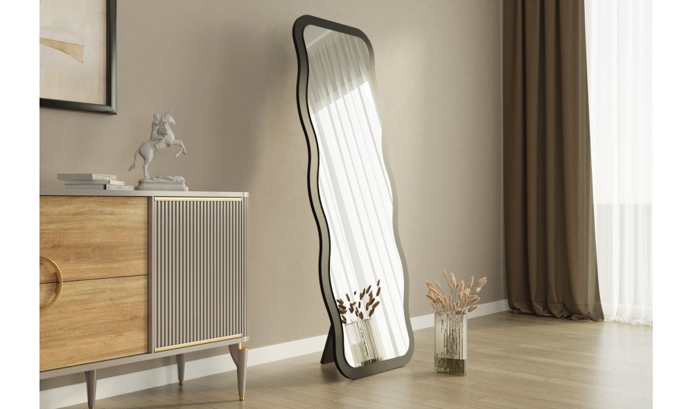 Oglinda, Aror, Negru, 50 x 160 x 2 cm