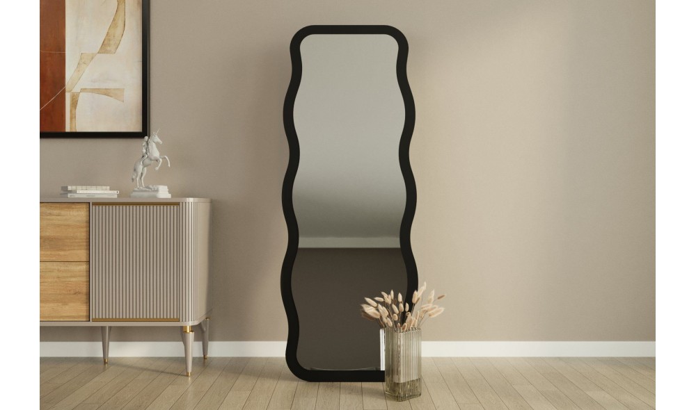 Oglinda, Aror, Negru, 50 x 160 x 2 cm