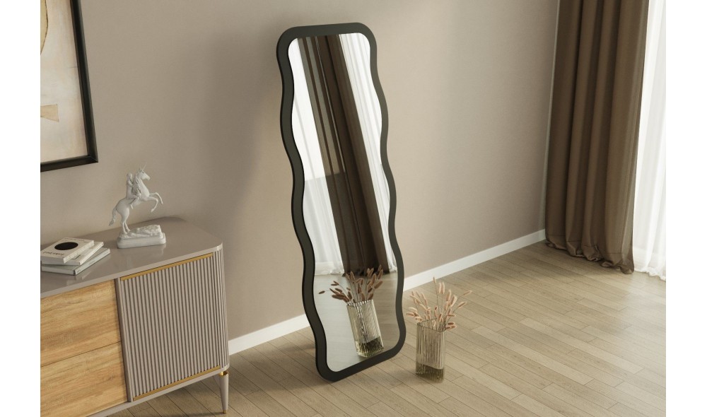 Oglinda, Aror, Negru, 50 x 160 x 2 cm