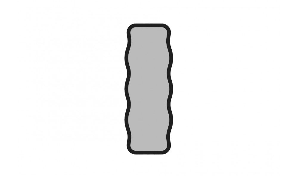 Oglinda, Aror, Negru, 50 x 160 x 2 cm