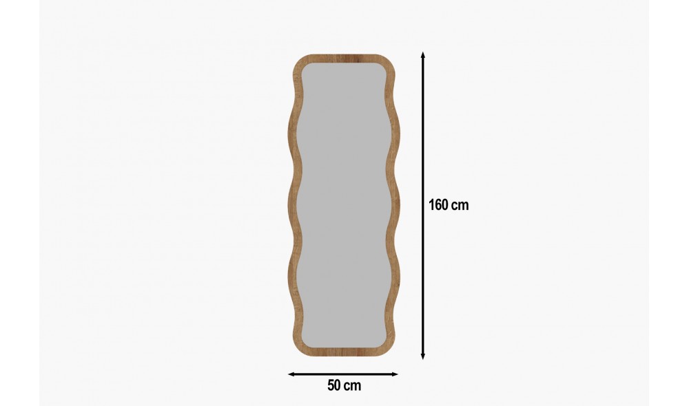 Oglinda, Aror, Natural, 50 x 160 x 2 cm