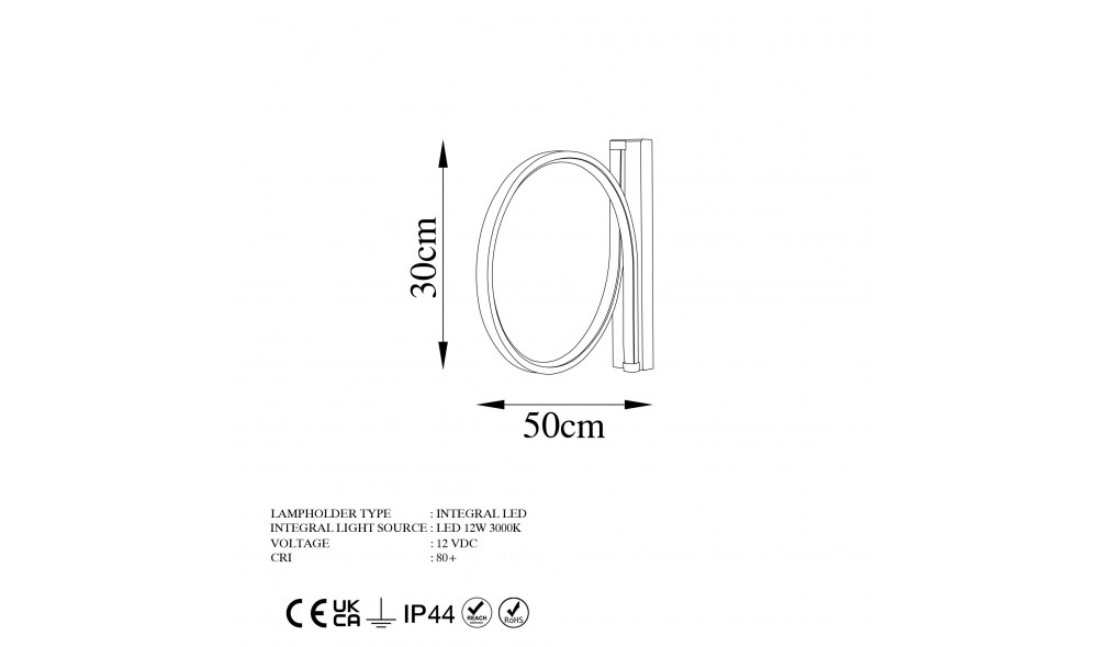 Lampa de perete Halka - 13305