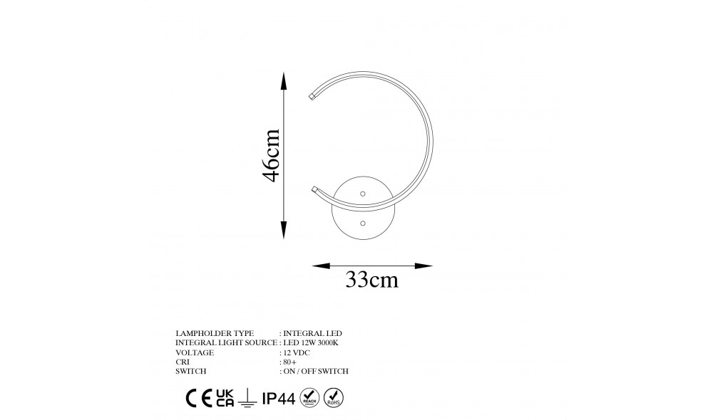 Lampa de perete Luna - 13328