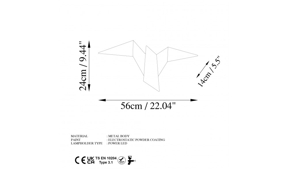 Lampa de perete - 13500 - L