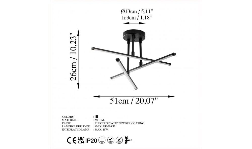 Candelabru Ledflower-13649