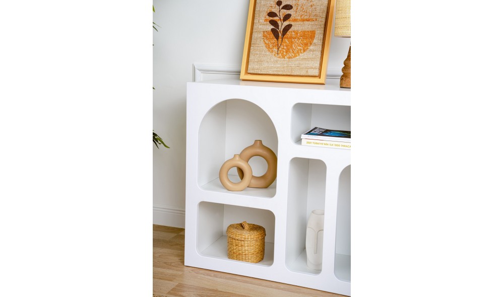 Consola, Lessa - White, 80 x 74 x 37 cm