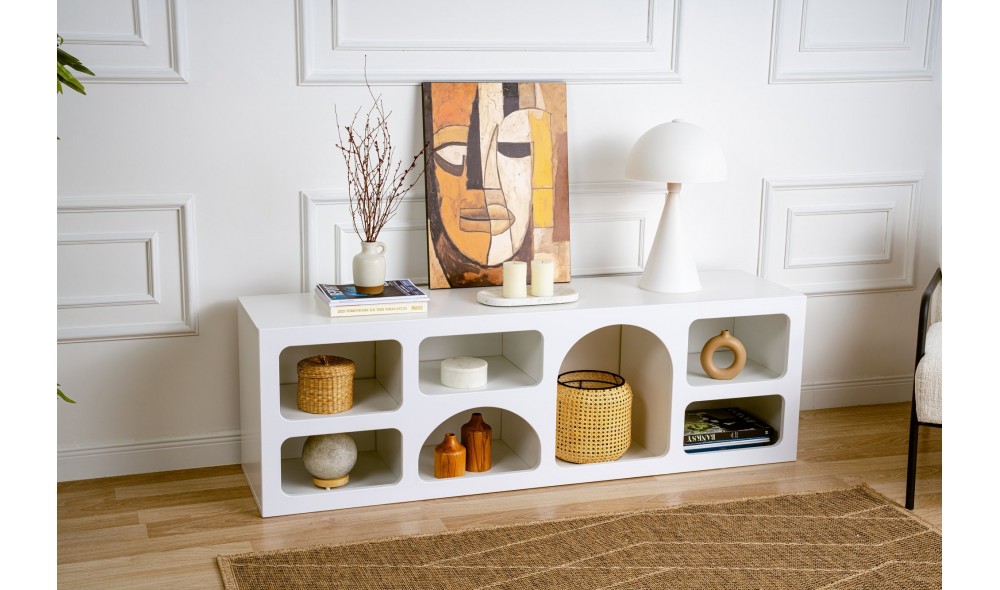 Consola, Ferlis - White, 160 x 51 x 40 cm