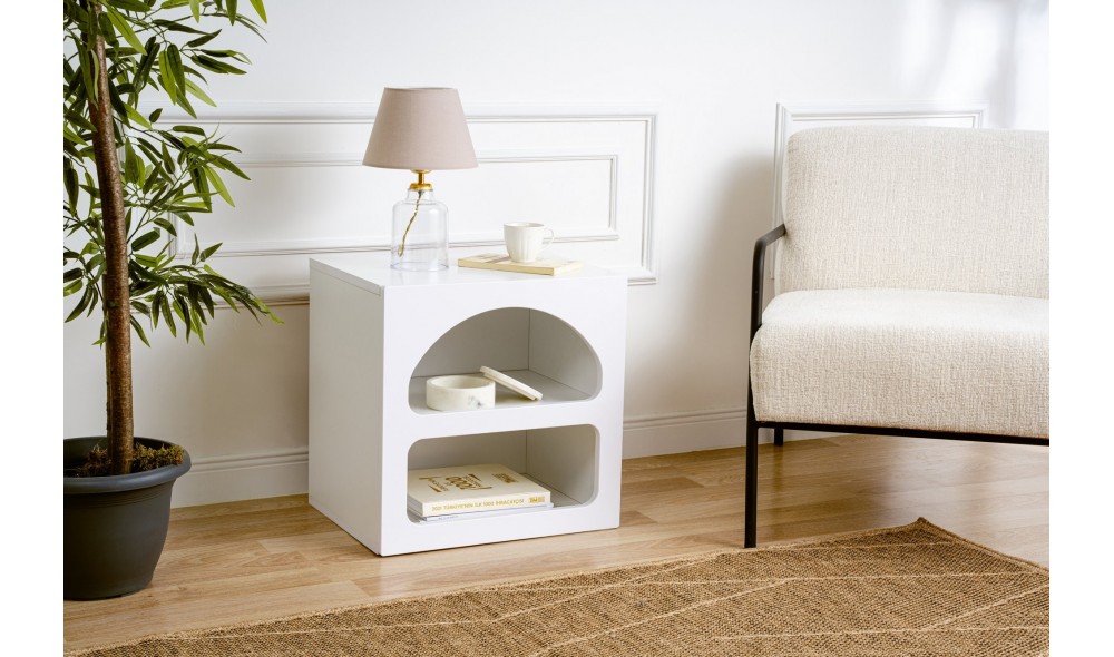 Noptiera, Lorin - White, 50 x 50 x 40 cm
