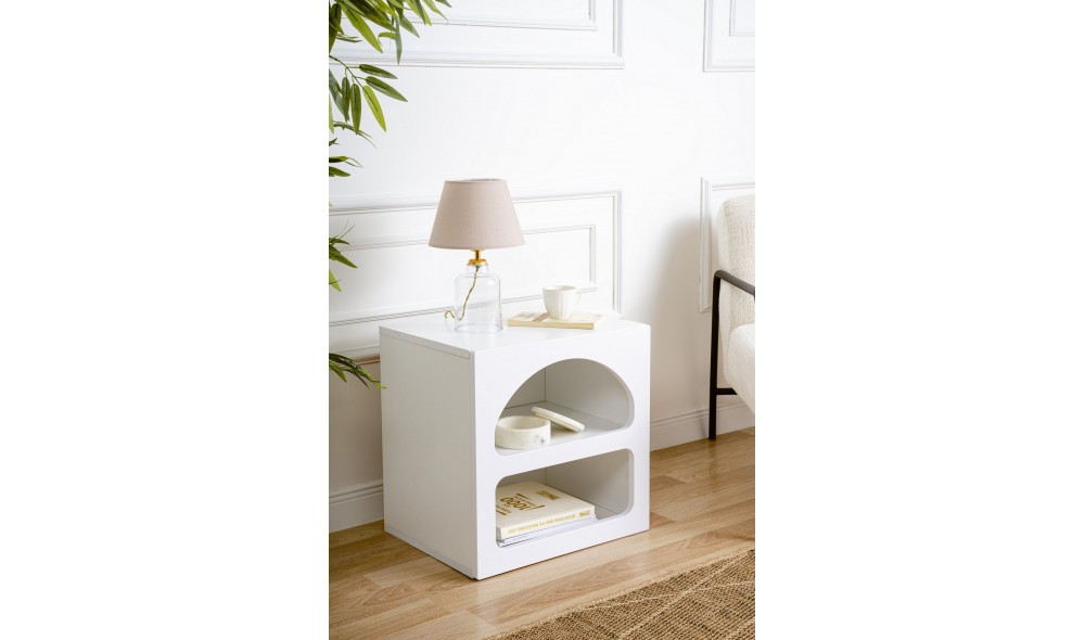 Noptiera, Lorin - White, 50 x 50 x 40 cm
