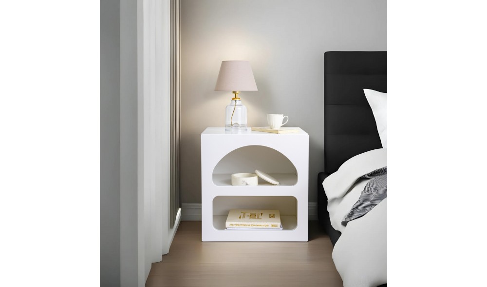 Noptiera, Lorin - White, 50 x 50 x 40 cm