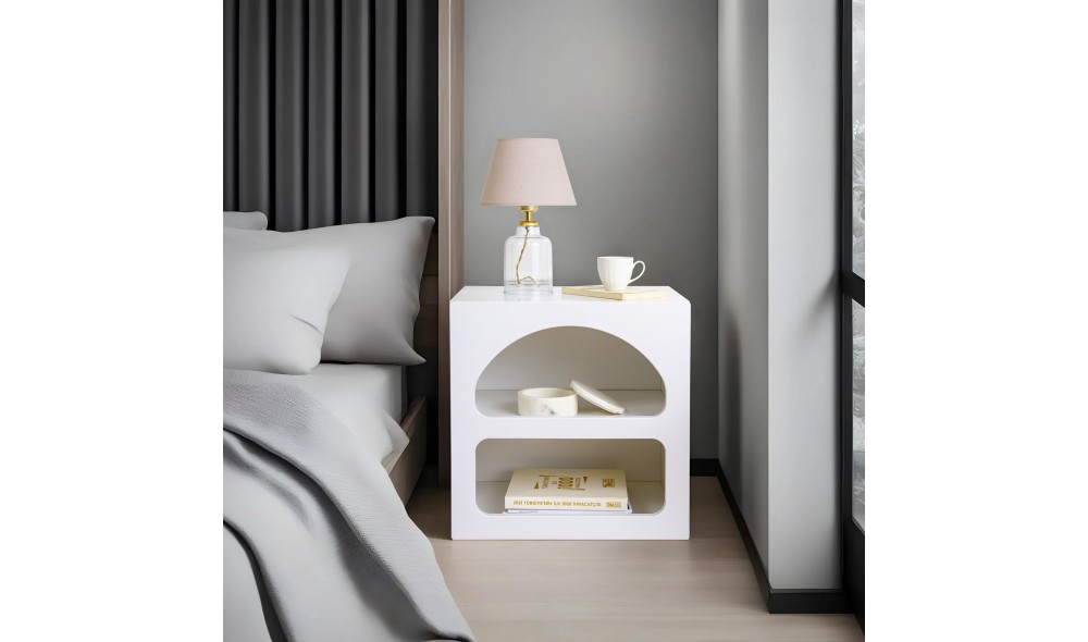 Noptiera, Lorin - White, 50 x 50 x 40 cm