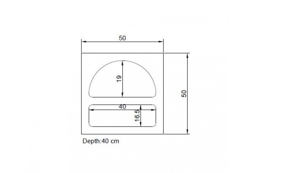Noptiera, Lorin - White, 50 x 50 x 40 cm