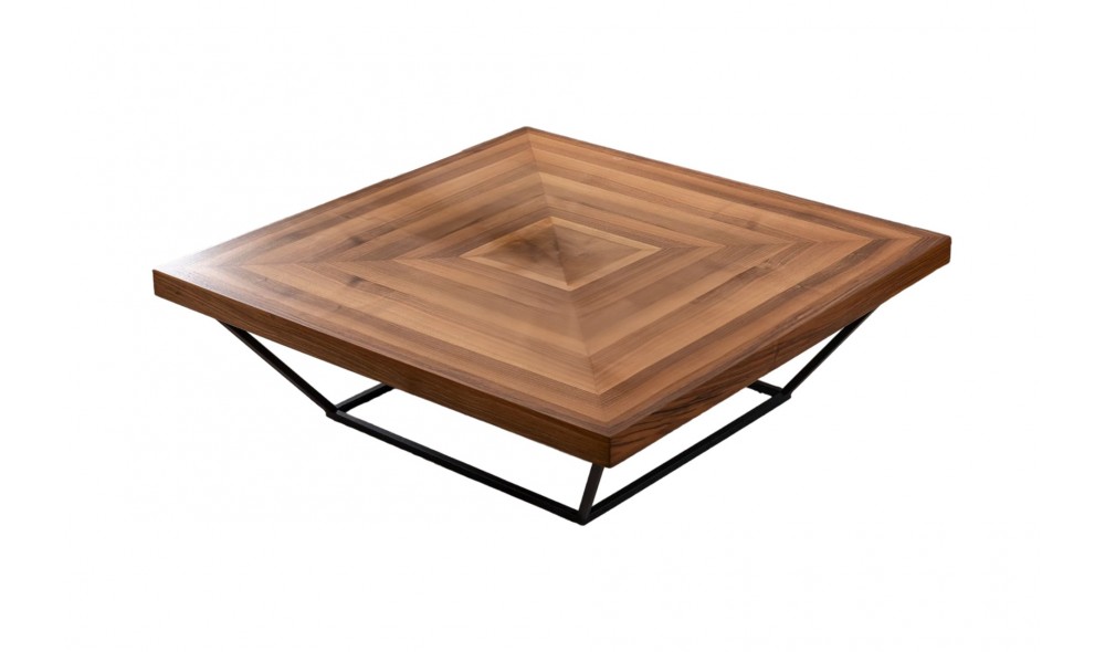 Masuta de cafea, Cora, Nuc, 100 x 32 x 100 cm