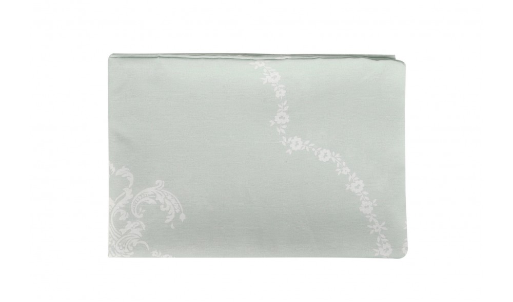 Set lenjerie pat pentru o persoana din pique, Pure - Water Green