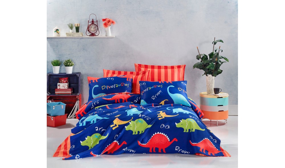 Set lenjerie de pat dublu cu cuvertura, Dinazorus