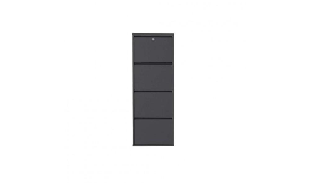 Pantofar, Locking 4 Piece Metal - Anthracite, 50 x 136 x 15 cm