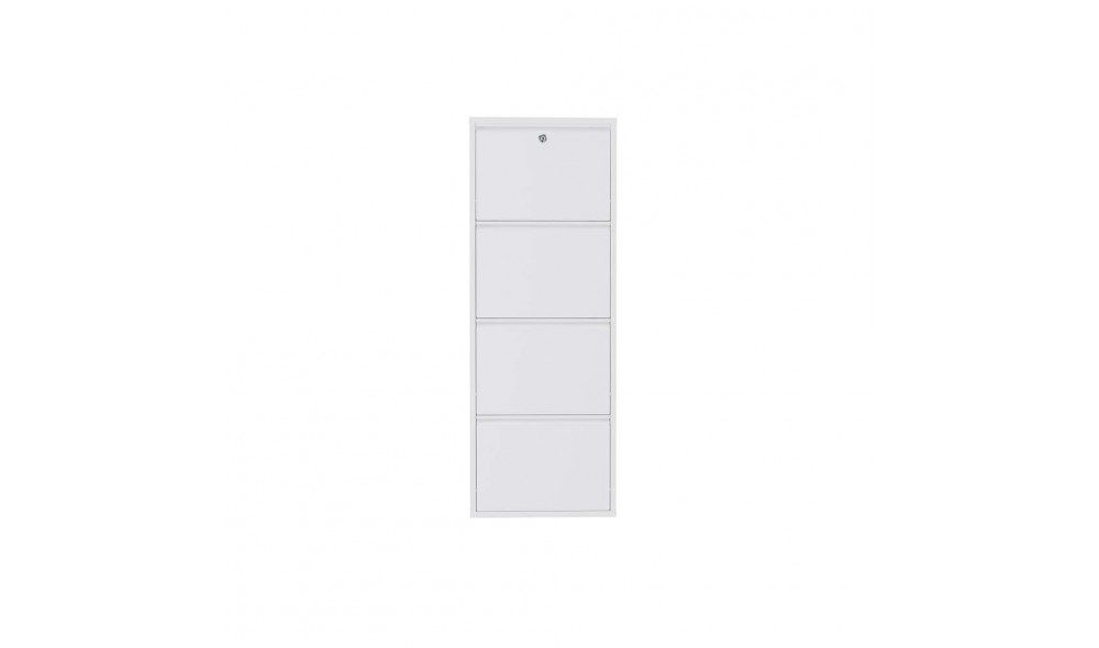 Pantofar, Locking 4 Piece Metal - White, 50 x 136 x 15 cm