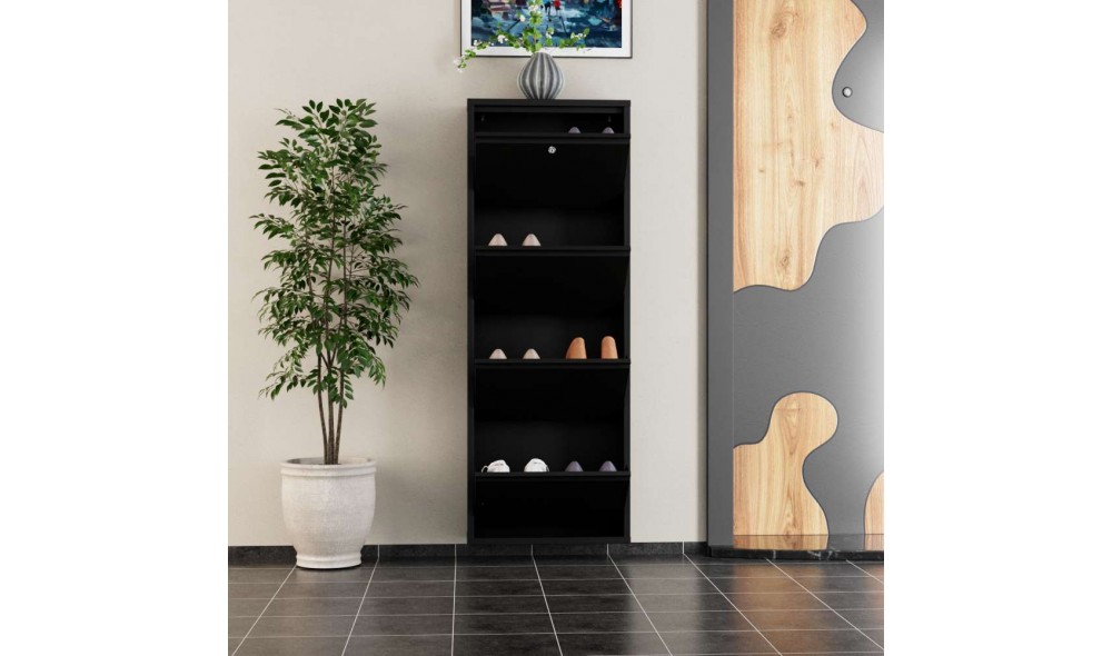 Pantofar, Locking 4 Piece Metal - Black, 50 x 136 x 15 cm