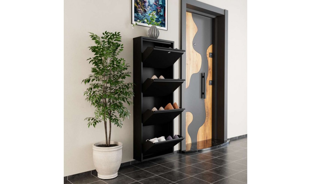 Pantofar, Locking 4 Piece Metal - Black, 50 x 136 x 15 cm